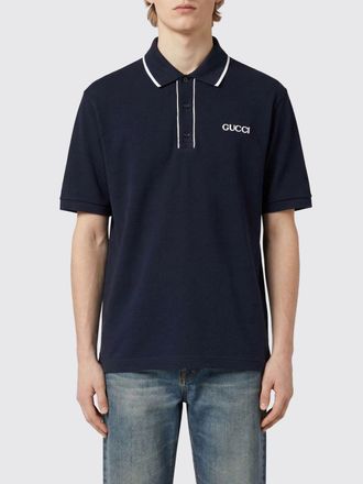 Gucci Polo in cotone con logo Gucci