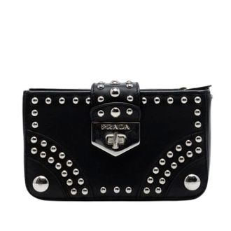 Prada Pre-owned Clutches, female, Black, Size: ONE SIZE Pre-owned Elektra Clutch