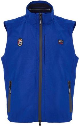 Paul & Shark Blue Polyester Sleveless Mens Jacket