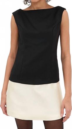 Line & Dot Isabelle Mini Dress In Off White/black