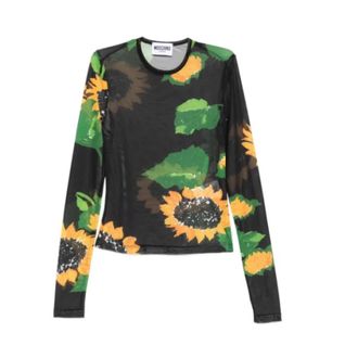 Moschino Jeans Sweaters - Dames - Ronde hals truien - Veelkleurig - M - Truien & Vesten