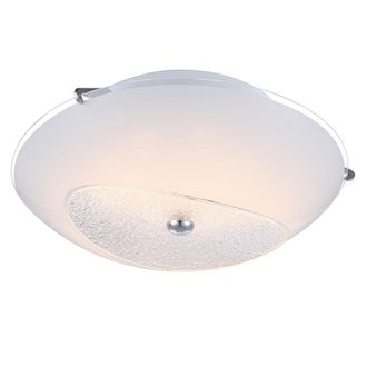 Globo Lighting Globo Lighting - Plafoniera Da Soggiorno, Lampada Da Soffitto In Cristallo, Lampada Da Corridoio, Vetro Cromato, 1x Led 12w 960lm Bianco Neutro, Pxh 3