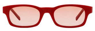 Givenchy GV40032U Narrow Rectangular Sunglasses - Red