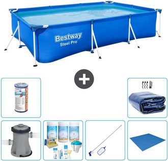 Bestway Piscina Bestway Steel Pro Rectangular - 300x201x66 Cm - 8-piezas S21571