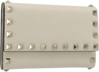 Valentino Pre-owned Vintage Portemonnee - Dames - Vintage Accessoires - Beige - ONE Size - Leer - Vintage
