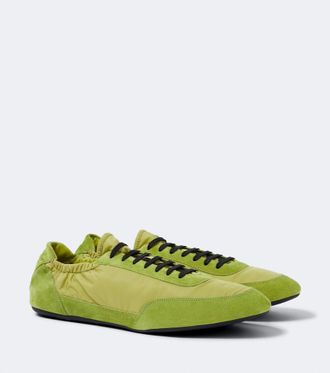 Prada Collapse Re-Nylon and suede sneakers