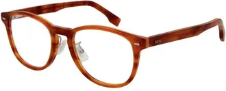 HUGO BOSS Accessoires, Heren, Bruin, ONE Size, 0512 Rechthoekig Montuur