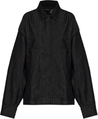 Yohji Yamamoto Denim Blouson Jacket - Dames - Spijkerjassen - Zwart - M - Denim - Jassen