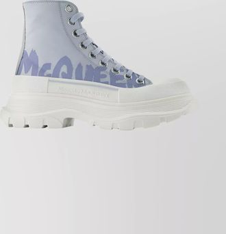Alexander McQueen leather high-top sneakers
