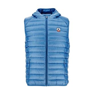 Jott Hooded Sleeveless Puffer Vest - Heren - Bodywarmers - Blauw - M - Jassen