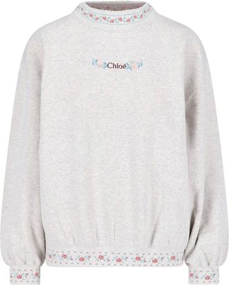 Chlo&eacute; Felpa Logo In Cotone