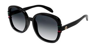 Gucci GG1068SA Asian Fit 001 Womens Sunglasses Black Size 57
