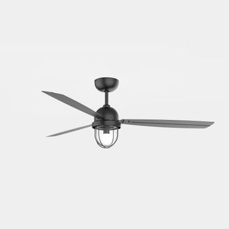 Netlighting Mariner LED Ceiling Fan Black With E27 Lamp