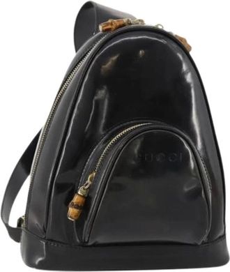 Gucci Pre-owned Backpacks, female, Black, Size: ONE SIZE Pre-owned Vintage Body Bag