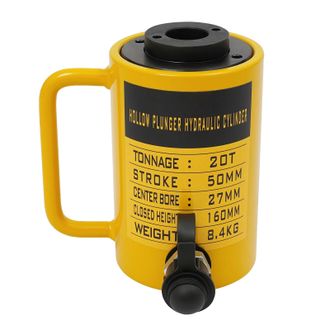 OEM Cilindro Hidr&aacute;ulico, Fuerza De Descarga De 20 Toneladas, Empu&ntilde;adura Ergon&oacute;mica, Amarillo