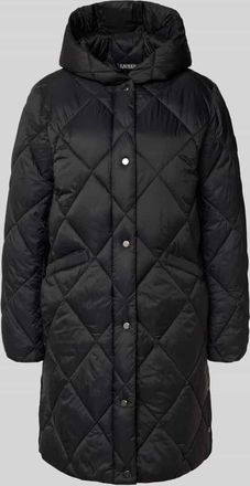 Lauren Ralph Lauren Steppmantel mit Kapuze in Black, Größe XXL
