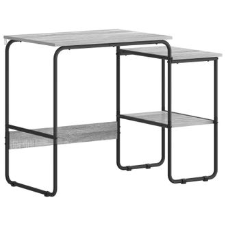 vidaXL Escritorio Con Almacenamiento Sonoma Gris 100 X 50 X 75 Cm Vidaxl