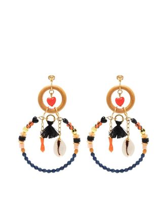 Amir Slama bead-embellished earring - Multicolour