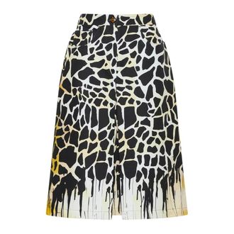 Maliparmi Midi Skirts, female, Multicolor, Size: XS Giraffe Skirt
