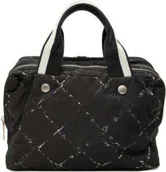 Chanel Pre-owned Vintage Nylon Handbag - Dames - Vintage Handtas - Zwart - ONE Size - Nylon - Vintage