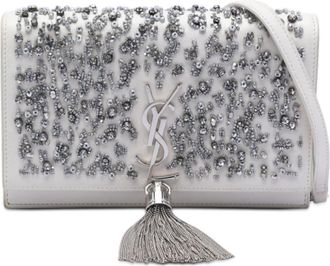 Saint Laurent Pre-owned Saint Laurent Beaded Calfskin Monogram Kate Tassel Wallet on Chain Ladies BB1BCL5X24WO9V8I