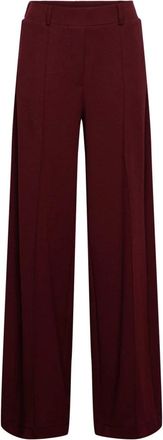 &Co Woman Broeken, Dames, Rood, 3Xl, Polyester, Geniva Wijde Broek