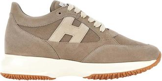 Hogan Beige H-Stripes Sneakers