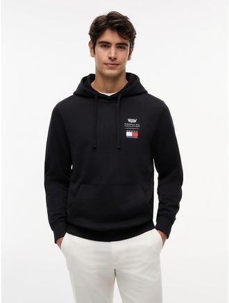 Tommy Hilfiger Mens Tommy x Cadillac F1 Team Logo Hoodie - Black - XS