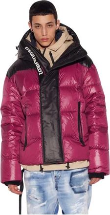 Dsquared2 Kersen Pufferjas met wolmix - Heren - Winterjassen - Veelkleurig - L - Wol - Jassen