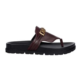 Guess Farron Teenslippers - Dames - Schoenen - Bruin - Maat: 37 EU Leer