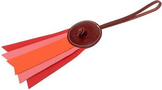 Herm&egrave;s Pre-owned Hermes Hunter Cowhide and Milo Lambskin Paddock Flot Ribbon Bag Charm Ladies HML73PWEOD2ONCAD