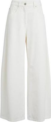 Brunello Cucinelli Wide trousers in White at Nordstrom, Size 46 It
