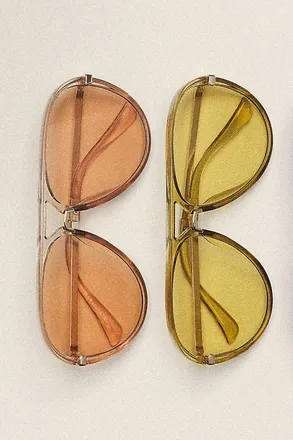 I-SEA Colored Translucent Aviator Sunglasses