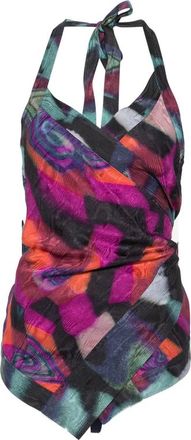 Dries Van Noten Abstract-print Halterneck Top