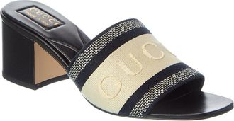 Gucci Web Canvas Mule