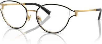 Tiffany & Co. Zwart Goud Brilmontuur - unisex - Brillen - Zwart - 54 MM - Accessoires