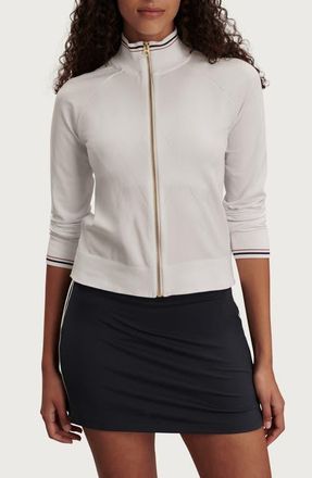 Varley Len Seamless Performance Zip Jacket in White at Nordstrom, Size X-Small