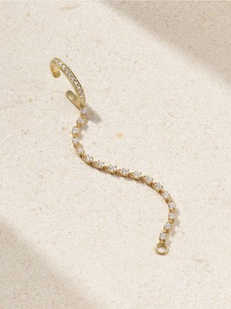 Anita Ko Ear Cuff In Oro 18 Carati Con Diamanti