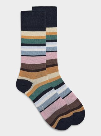 Paul Smith Mens Multi-stripe dress socks