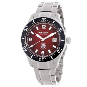 Montblanc Iced Sea Burgundy Automatic Mens Watch 132291