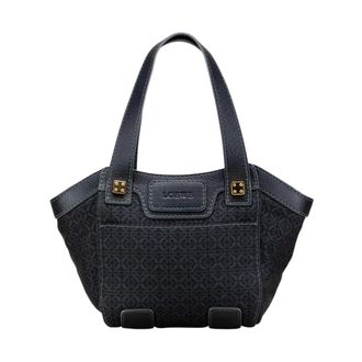 Loewe Bolso Tote de Tela Estampada Pre-owned - Pre-owned - Mujer - Negro - ONE SIZE