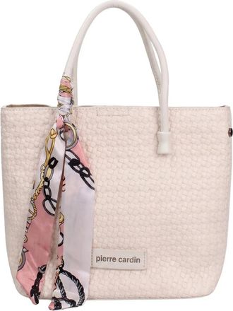 Pierre Cardin Aveline Lux Handtas - Dames - Handtassen - Wit - ONE Size - Leer - Tassen