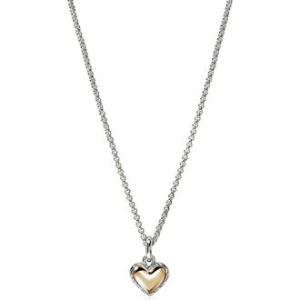 John Hardy Essentials Heart Necklace in Silver at Nordstrom, Size 18