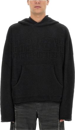 Maison Margiela Cropped Fit Hoodie - Heren - Hoodies - Zwart - S - Hoodies & sweatvesten