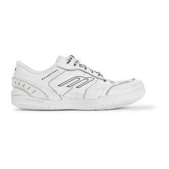 Balenciaga Hamptons Medium Worn-Out Sneaker - Dames - Schoenen - Wit - Maat: 40 EU Zijde