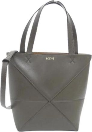 Loewe Pre-owned Tote bag - Dames - Vintage Handtas - Groen - ONE Size - Leer - Vintage