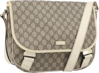Gucci Pre-owned Cross Body Bags, female, Beige, Size: ONE SIZE Pre-owned Plastic Cross Body Bag