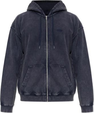 Diesel Sweatshirts & Hoodies - Heren - Vesten met rits - Blauw - M - Hoodies & sweatvesten