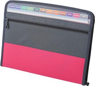 OEM Carpeta De Proyecto, A4, Carpeta Plegable Con Separadores, 13 Bolsillos, Pl&aacute;stico Resistente, Para Reuniones/trabajo, Verde, Port&aacute;til, 1 Unidad