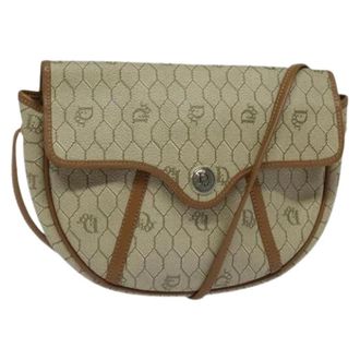 Dior Pre-owned Cross Body Bags, female, Beige, Size: ONE SIZE Pre-owned Vintage Plastic Shoulder Bag